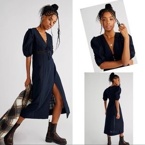 Free People Slow Pace Midi Dress